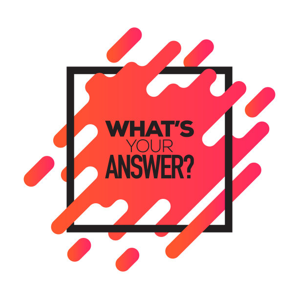 你的答案是什么?激发创意动机引用海报模板。矢量排版-插图图片下载