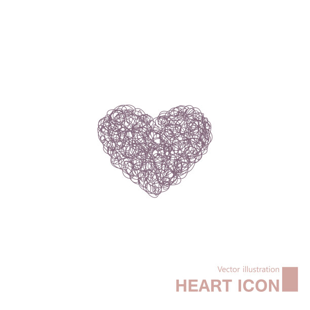 心形符号设计。图片下载