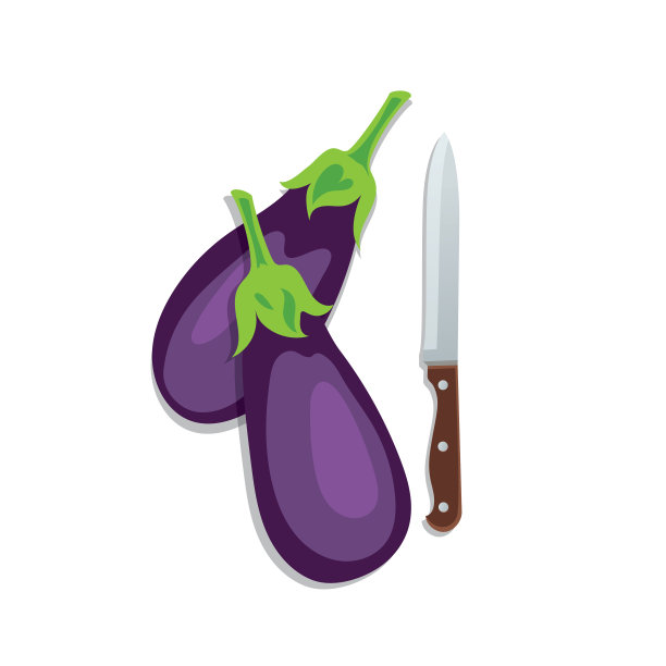 孤立的茄子图片下载