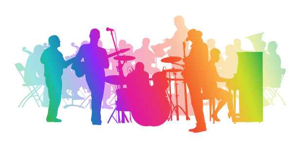 交响乐和摇滚碰撞彩虹图片下载