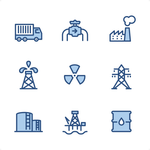 行业-像素完美的蓝色图标图片下载