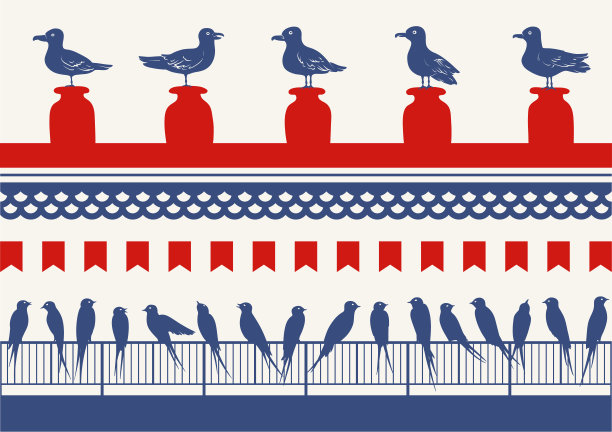 小鸟的无缝边界图片下载