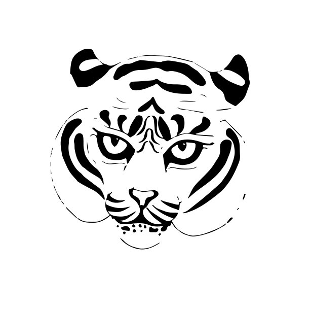 一头虎头，面目狰狞图片下载