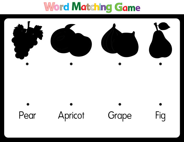 教育插图匹配的词语为幼儿。学习单词搭配图片。如水果类所示图片下载