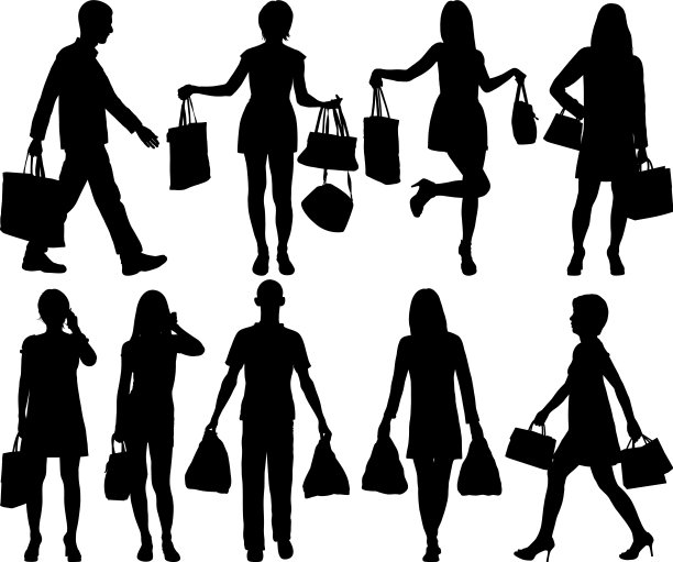 人们购物图片下载