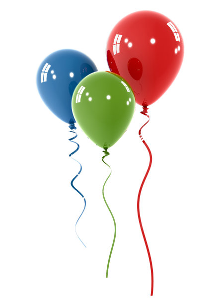 彩色的气球图片下载