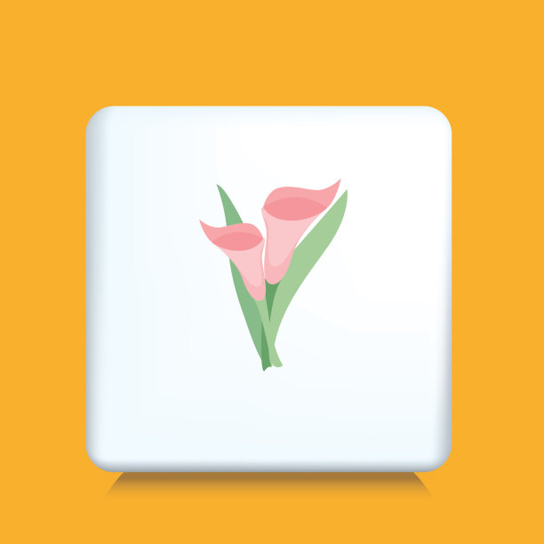 马蹄莲花图标在平面设计图片下载