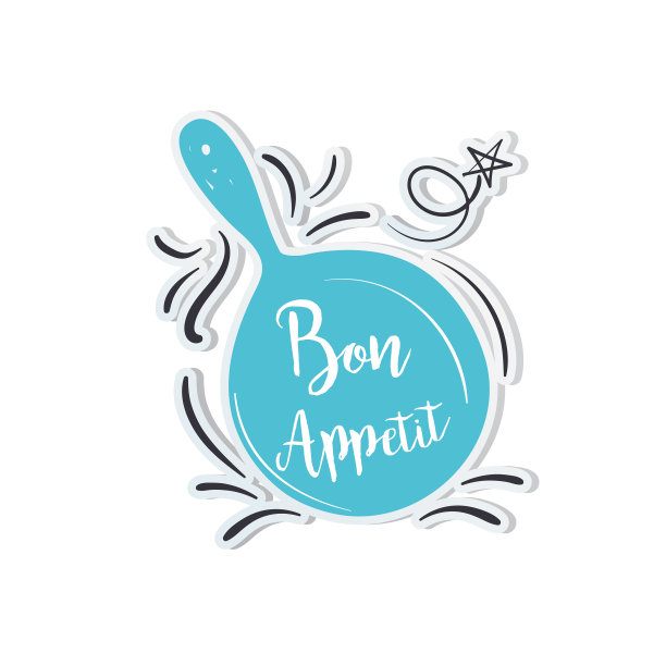 可爱烹饪标签贴纸图片下载