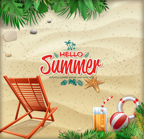 沙滩标志图片下载