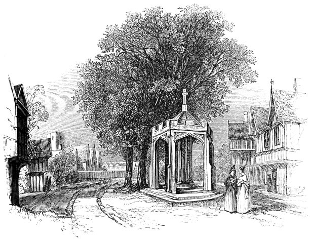 英国温莎镇的街道，15世纪图片下载