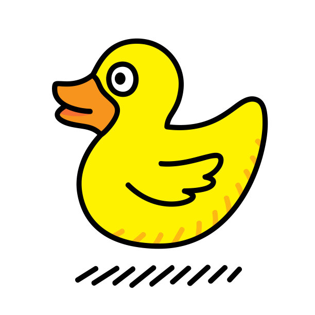 橡皮鸭涂鸦图片下载