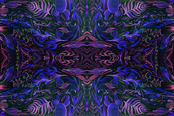 霓虹花曼荼罗图片下载