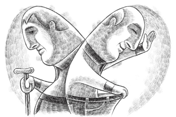 两个愉快的和不愉快的高层图片下载