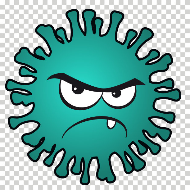 矢量- COVID-19图标卡通风格的人物图片下载