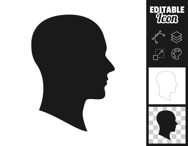 概要文件。图标设计。轻松地编辑图片下载