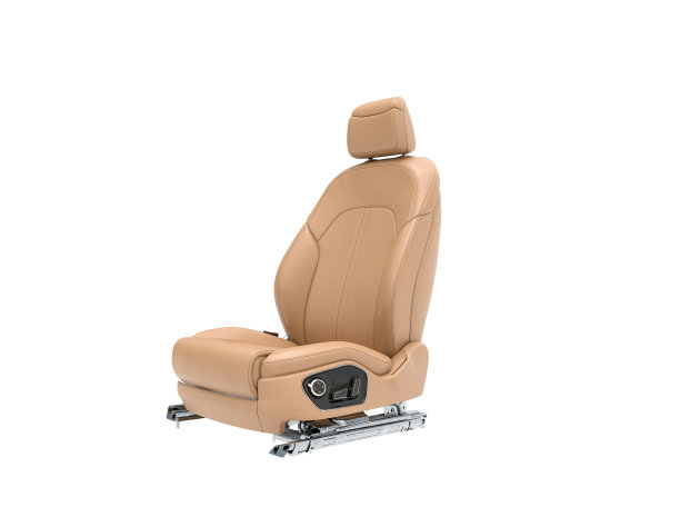 真皮汽车座椅。三维渲染图片下载