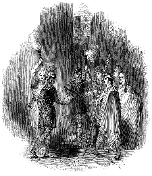 《巴黎与埃涅阿斯在特洛伊的街道上相遇》——威廉·莎士比亚的作品图片下载