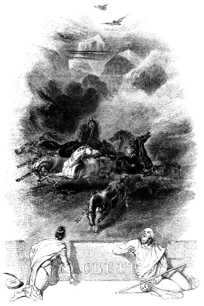 《罗斯和老人目击恶兆之夜》——《麦克白成为国王》——威廉·莎士比亚的作品图片下载