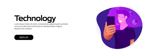 技术概念矢量插图网站横幅，广告和营销材料，在线广告，业务演示等。图片下载