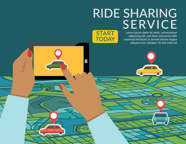 使用拼车技术移动应用程序的人图片下载