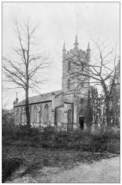英国多塞特郡的古董照片:汉沃西教堂图片下载