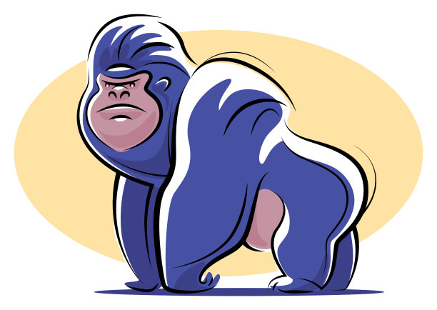 大猩猩的性格图片下载