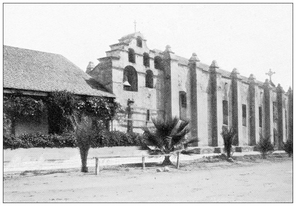 加州古玩旅行照片:圣加布里埃尔教会图片下载