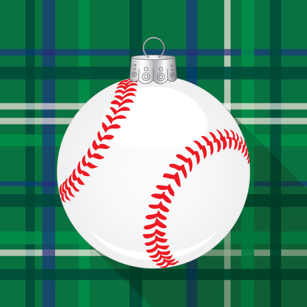 棒球圣诞装饰图标图片下载