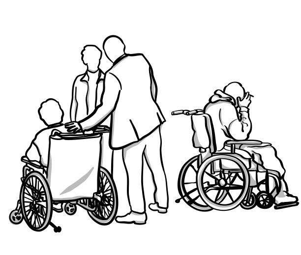 老年人和孤独图片下载