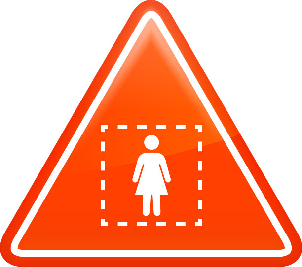 被隔离的妇女检疫图标图片下载