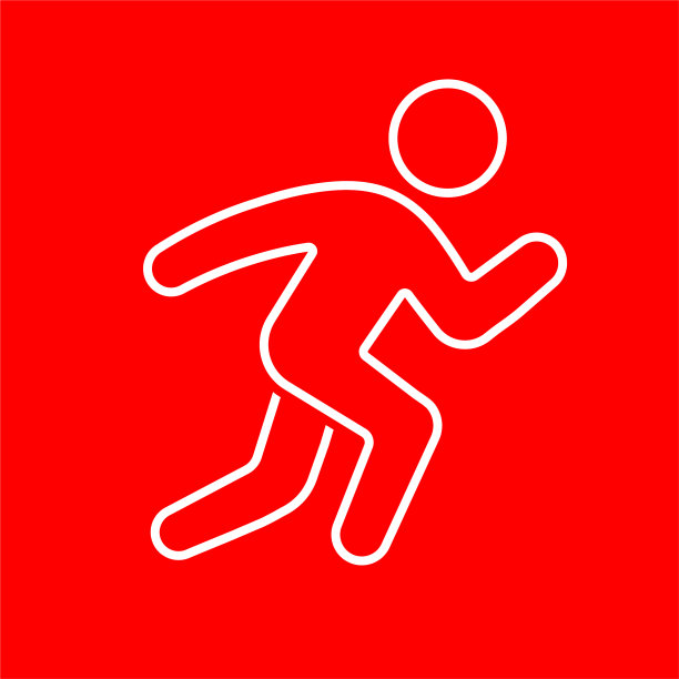 奔跑的男人的象征图片下载