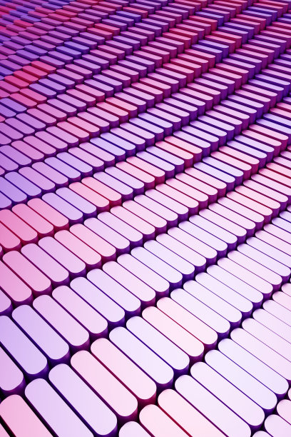 抽象模型背景的产品演示粉红色和紫色混合梯度讲台。三维渲染图图片下载