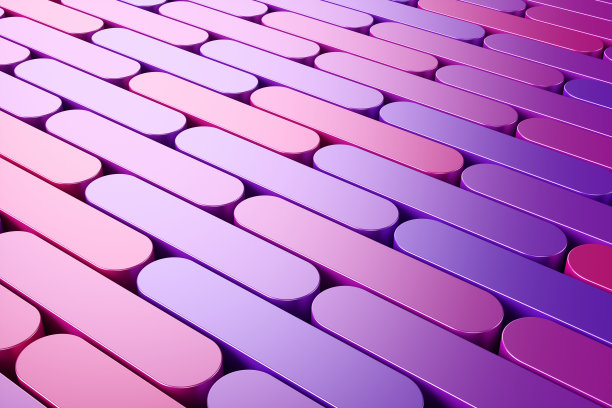 抽象模型背景的产品演示粉红色和紫色混合梯度讲台。三维渲染图图片下载