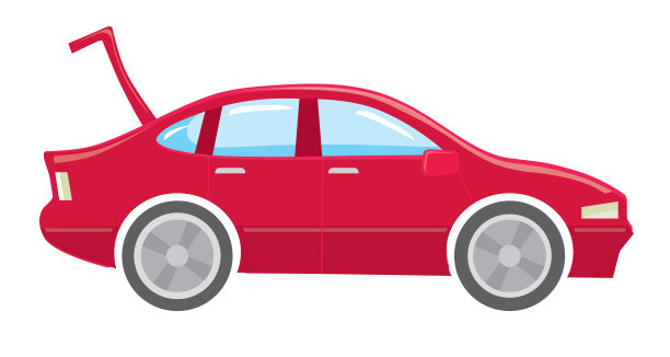 敞篷的红色轿车图片下载