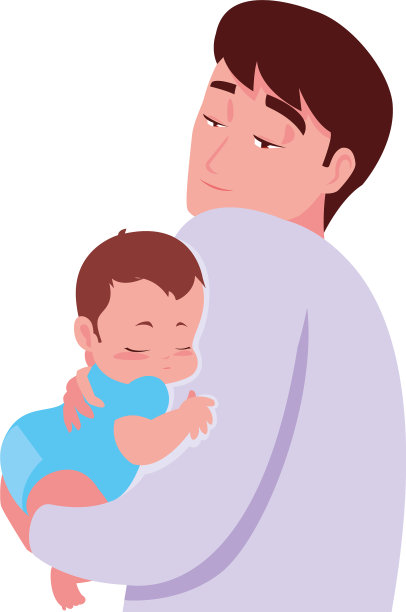 爸爸抱着他的孩子图片下载