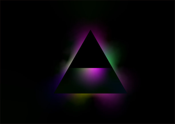 摘要霓虹灯色彩渐变技术光效果几何插图背景图片下载