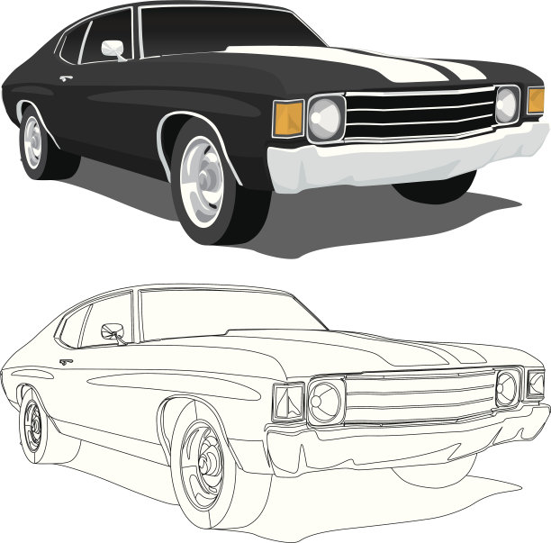 矢量Chevelle - 1971图片下载