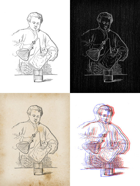 科学发现的古玩插图，摄影:摄影器材图片下载