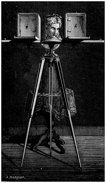 科学发现，实验和发明的古董插图:摄影和立体图片下载