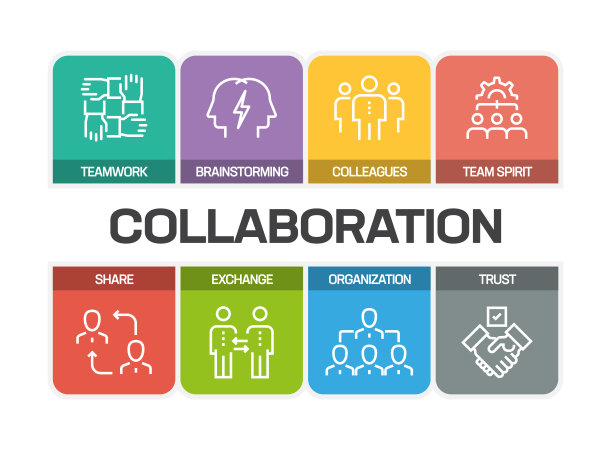 与协作相关的行图标图片下载