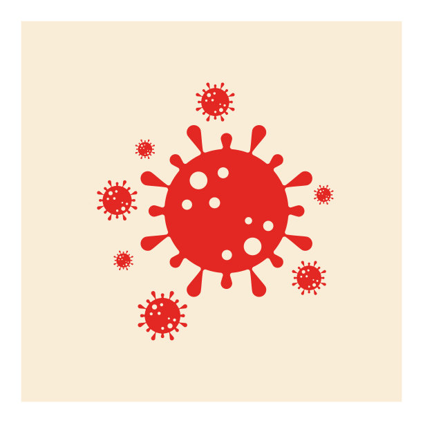 冠状病毒细菌病毒细胞图标图片下载