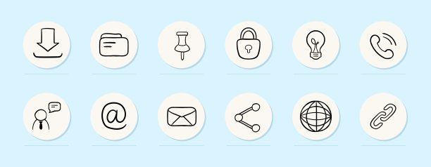 表示电子邮件通信的插图，展示了显示带有消息的电子邮件界面的计算机或智能手机屏幕。矢量线图标的业务图片下载