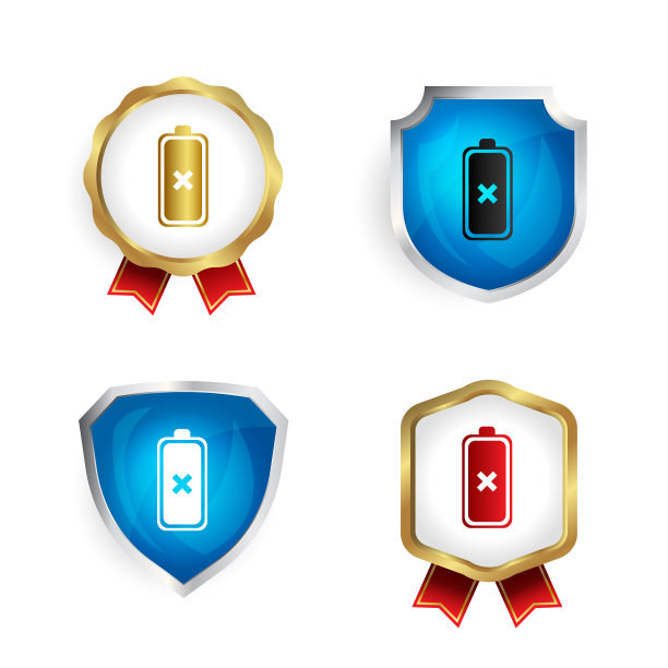 摘要电池拆卸徽章和标签收集图片下载