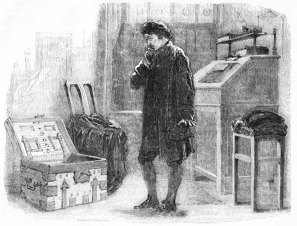 一名男子对空箱子感到沮丧图片下载