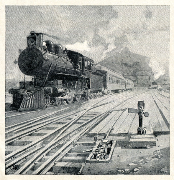 1897年宾夕法尼亚州的蒸汽火车图片下载