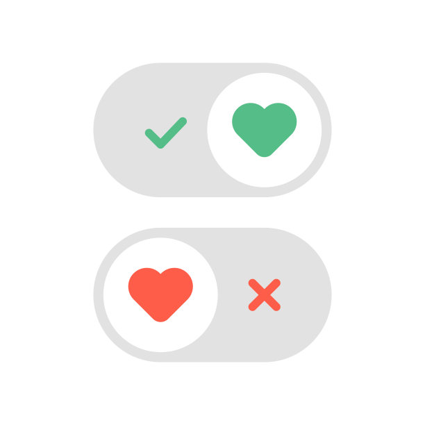 心形开关按钮图片下载