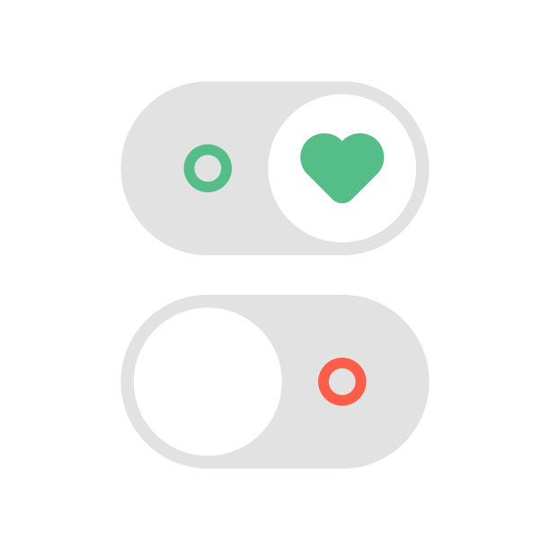 心形开关按钮图片下载