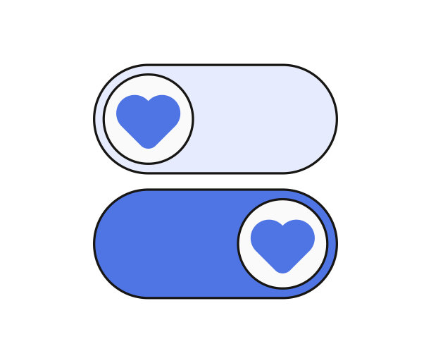 心形开关按钮图片下载