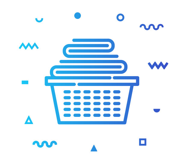 洗衣线风格图标设计图片下载