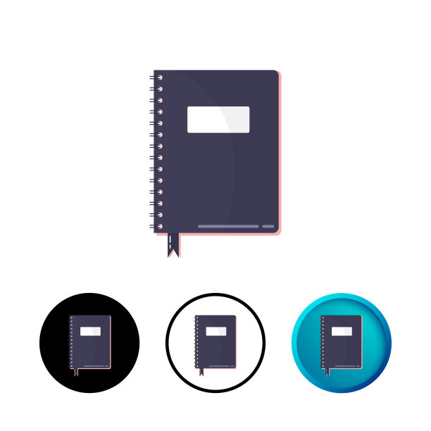 抽象Copybook图标插图图片下载